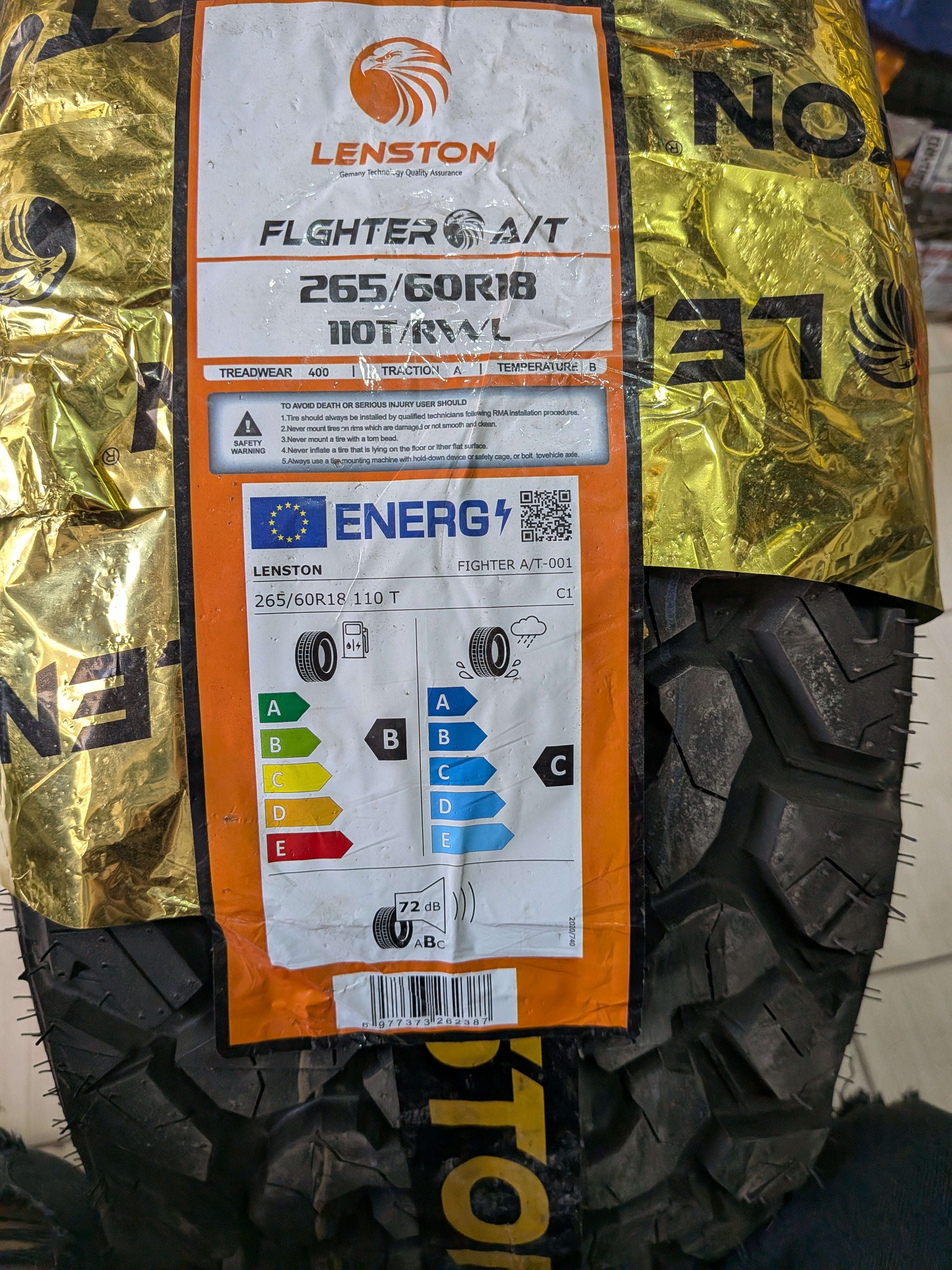 Lenston 265-60R18 Fighter A/T 110T RWL