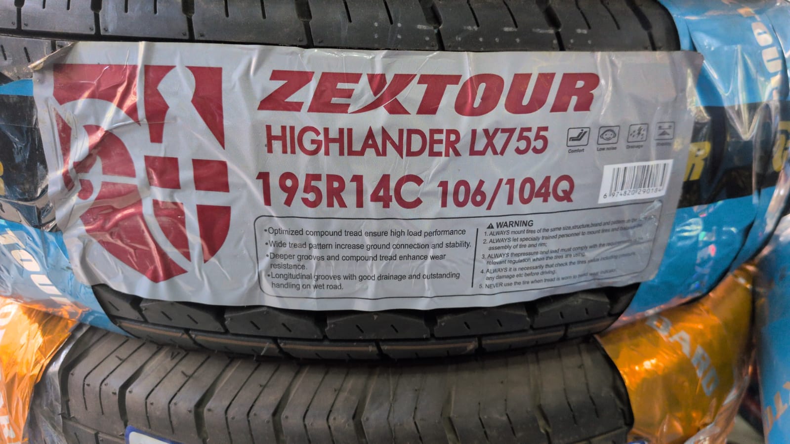 Zextour 195R14C Highlander LX755 106-104Q Built For High Load Performance
