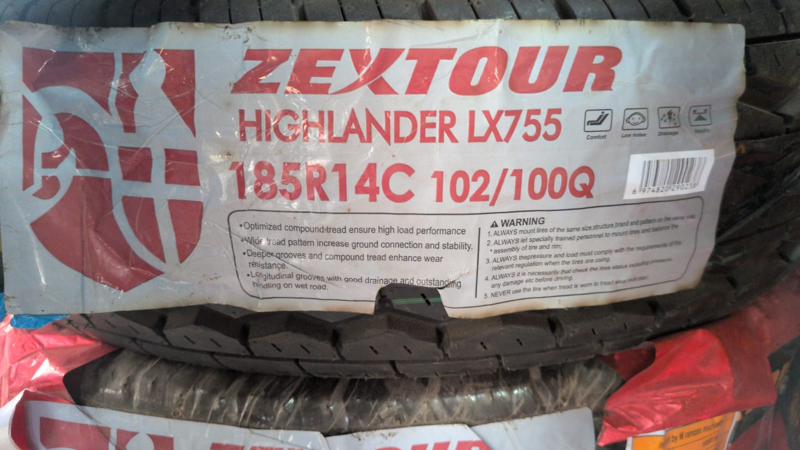 Zextour 195R14C Highlander LX755 106-104Q Built For High Load Performance
