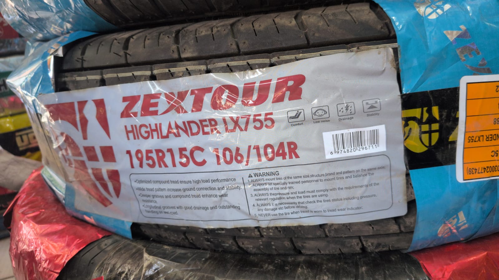 Zextour 195R15C Highlander LX755 106-104R Built For High Load Performance