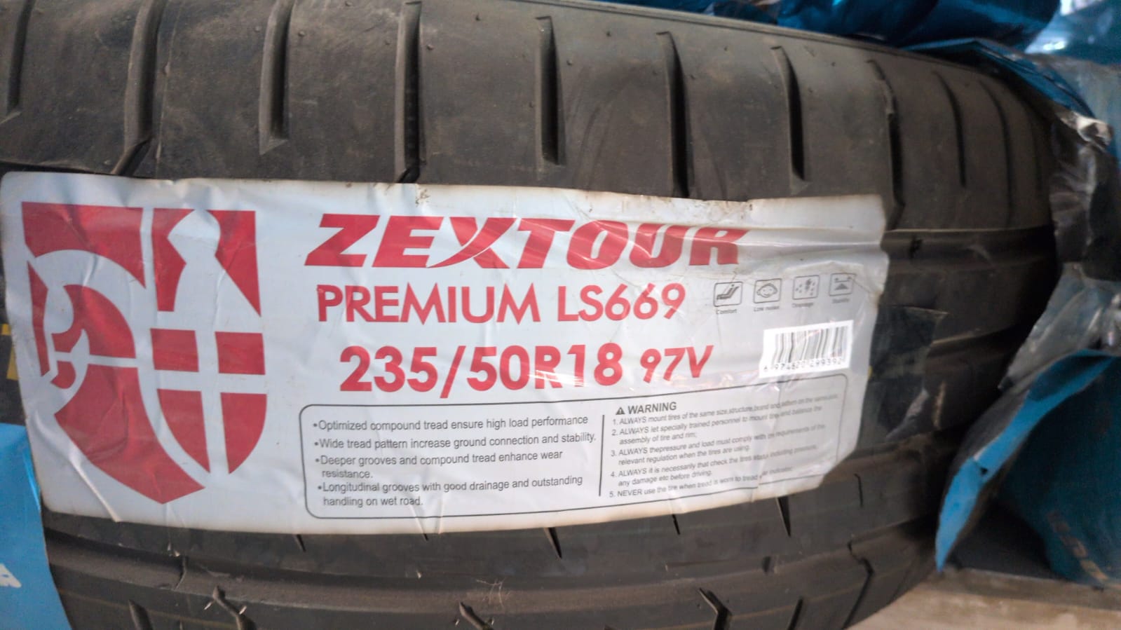 Zextour 235/50R18 Premium LS669 97V Quiet & Durable Passenger Car Tire